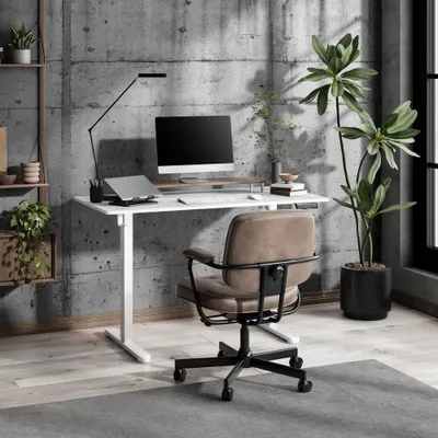 Tavolinë elektrike SENSE7 NOJO LIGHT, 120 cm x 60 cm, e bardhë - 2