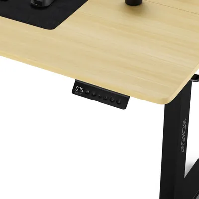 Tavolinë SENSE7 Nojo, 140cm x 70cm, e zezë/ druri e lehtë - 4