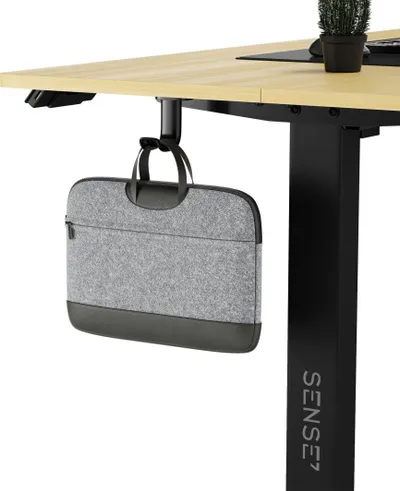 Tavolinë SENSE7 Nojo, 140cm x 70cm, e zezë/ druri e lehtë - 9
