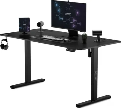 Tavolinë SENSE 7 Nojo, 140cm x 70cm, e zezë - 1