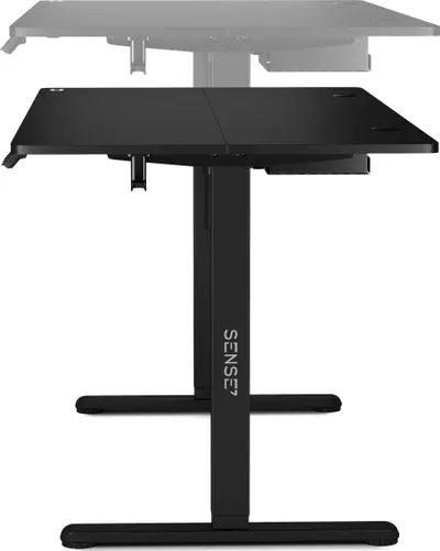 Tavolinë SENSE 7 Nojo, 140cm x 70cm, e zezë - 4