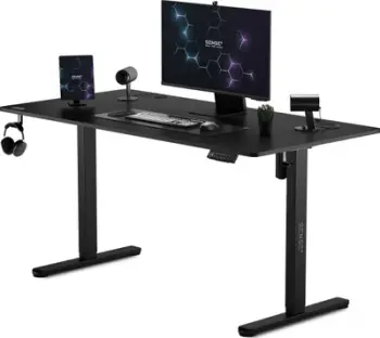 Tavolinë SENSE 7 Nojo, 140cm x 70cm, e zezë