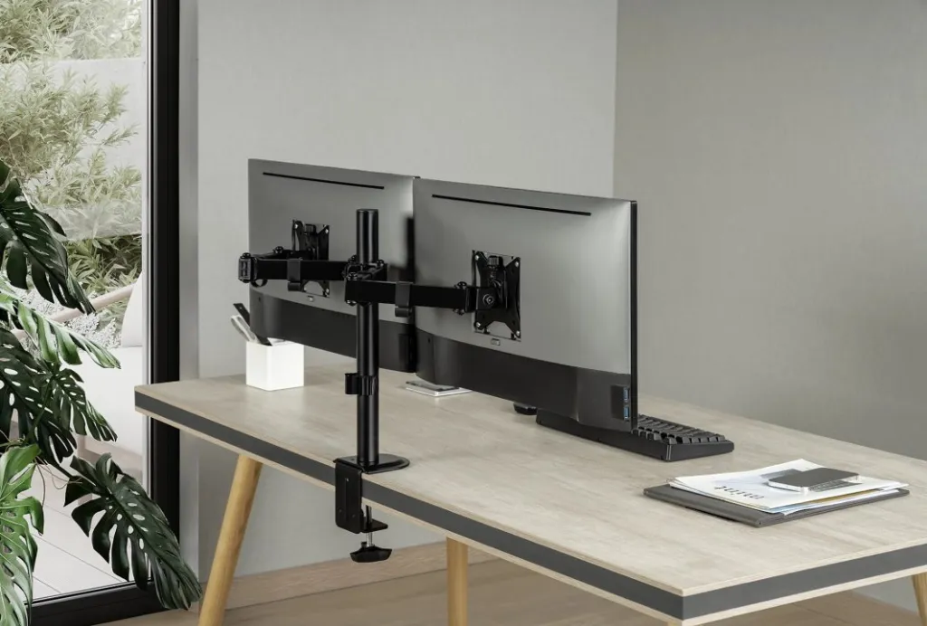 Mbajtëse për 2 monitorë SENSE 7 FLOAT, 17"-32", e zezë - 2