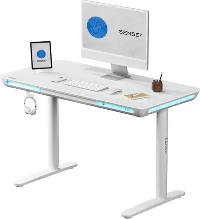 Tavolinë SENSE7 NOMO, 120 cm x 60 cm, e bardhë - 1