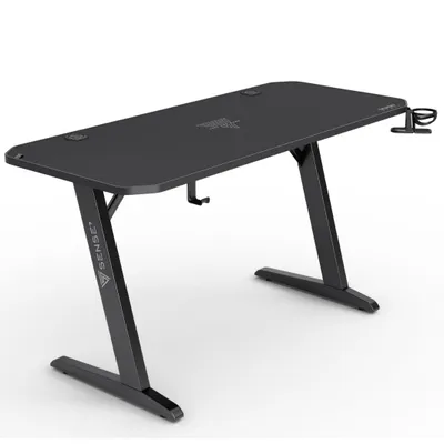 Tavolinë SENSE7 Classic Desk, 140cm x 60cm, e zezë - 2