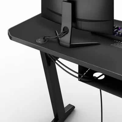 Tavolinë SENSE7 Classic Desk, 140cm x 60cm, e zezë - 11