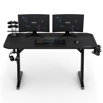 Tavolinë SENSE7 Classic Desk, 140cm x 60cm, e zezë - 5