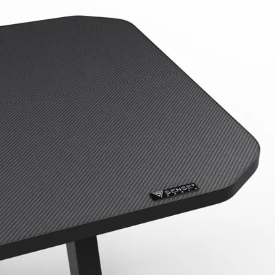 Tavolinë SENSE7 Classic Desk, 140cm x 60cm, e zezë - 6