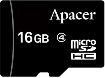 Kartë memorie Apacer MicroSDHC, 16 GB, Class 4 (AP16GMCSH4-RA)