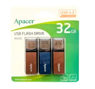 USB Apacer AH25C, 32GB, USB 3.2, 3 copë