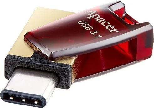 USB Pendrive Apacer AH180, 64GB, e kuqe - 2