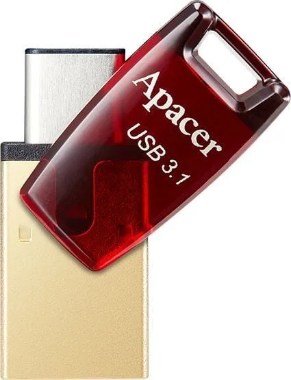 USB Pendrive Apacer AH180, 64GB, e kuqe - 3