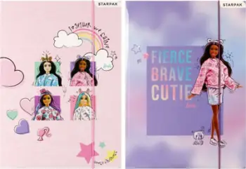 Folder me kapëse elastike Starpak Barbie, A4, letër e laminuar, shumëngjyrësh