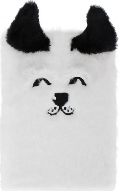 Bllok shënimesh Starpak Plush, A5, qen, bardh e zi - 1