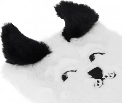 Bllok shënimesh Starpak Plush, A5, qen, bardh e zi - 5