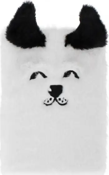 Bllok shënimesh Starpak Plush, A5, qen, bardh e zi