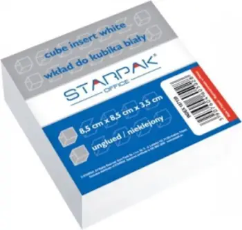Letra ngjitëse Starpak Sticky Notes, 85x85mm, të bardha