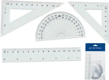 Set vizore Starpak (174930), 4 copë, transparente