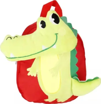 Çantë shpine pelushi Starpak 3D Plush Backpack, për fëmijë, krokodil, jeshile