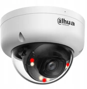 Kamerë IP Dahua IPC-HDBW1639E1-A-IL-0280B, 6MP, PoE, e bardhë