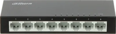 Switch rrjeti Dahua PFS3008-8ET-V2, 8 porta Fast Ethernet, i zi - 1