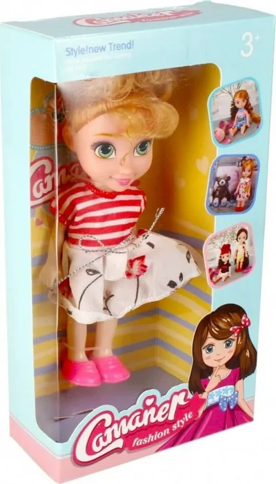 Kukull Mega Creative DOLL, 15cm, plastikë dhe tekstil, shumëngjyrëshe - 12