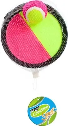 Raketë dhe topa lodër Mega Creative Game Catcher 422460, rozë/të gjelbër