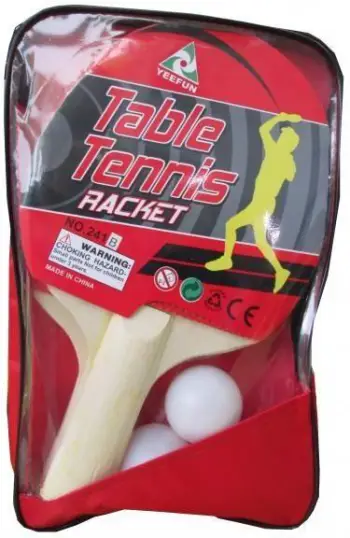 Set raketash pingpongu Mega Creative, 2 raketa, me topa plastikë, shumëngjyrësh