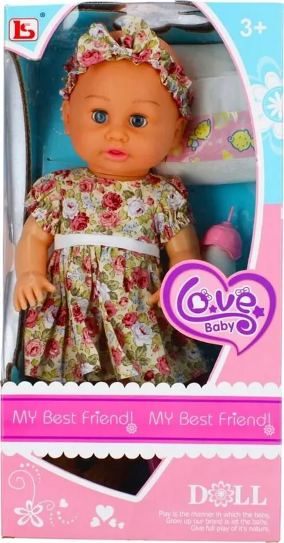 Kukull bebe Mega Creative Baby Doll, 40cm, me aksesorë, shumëngjyrëshe - 1