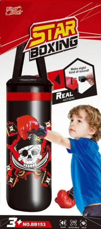 Set boksi për fëmijë Mega Creative Boxing Set, me çantë trajnimi, efekte zanore