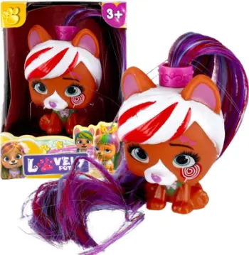 Lodër kukull qenushi Mega Creative Doll Dog, 7cm, set koleksionues, shumëngjyrëshe