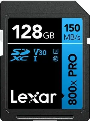 Kartelë SD Lexar 800x Pro 128GB 150MB/s