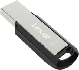 USB Lexar JumpDrive M400, 64GB, USB 3.0, metalik argjendi