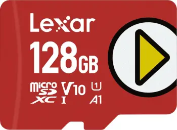Kartelë memorie Lexar PLAY 128GB microSDXC UHS-I R150 e kuqe
