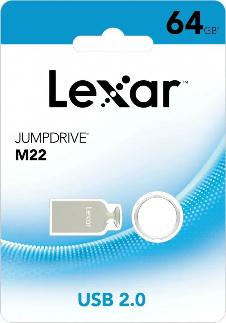 USB Pendrive Lexar JumpDrive M22 (LJDM022064G-BNJNG), 64 GB, e argjendtë - 4