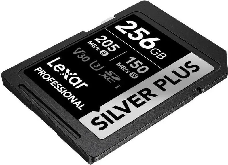 Kartelë Lexar Professional SILVER Plus 256GB SDXC, UHS-I U3 A2 4K V30 - 4