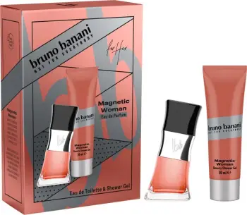 Set Eau de Parfum me Shower Gel për femra Bruno Banani Magnetic Woman, 30ml + 50ml