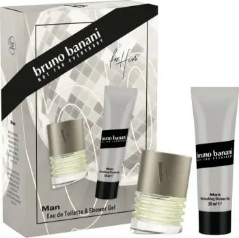 Set Eau de Toilette dhe xhel dushi për meshkuj Bruno Banani Man 30ml + 50ml