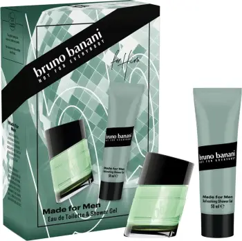 Set Eau de Toilette dhe Shower Gel Bruno Banani Made for Men për meshkuj 30ml + 50ml