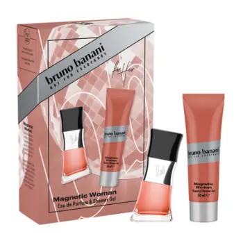 Set Bruno Banani Magnetic Woman, EDP, 30ml + Xhel për dush, 50ml