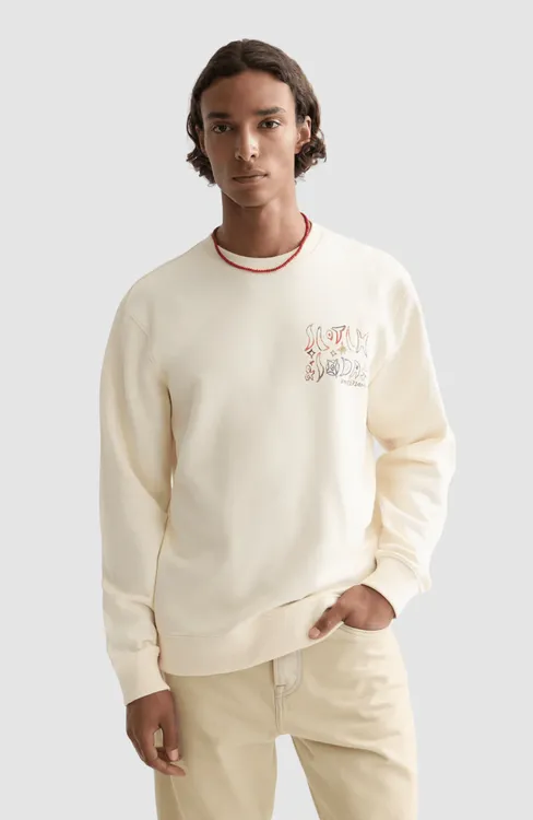 Front and back artwork regular-fit sweatshirt - 4