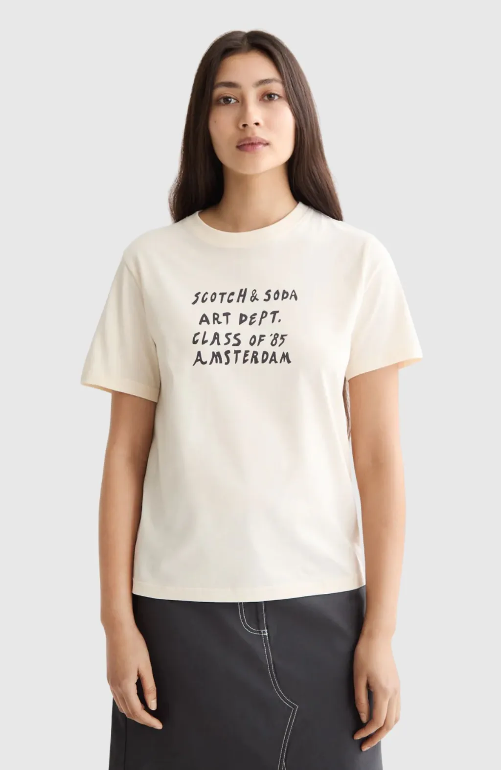 Regular fit T-shirt with chest artwork - 1