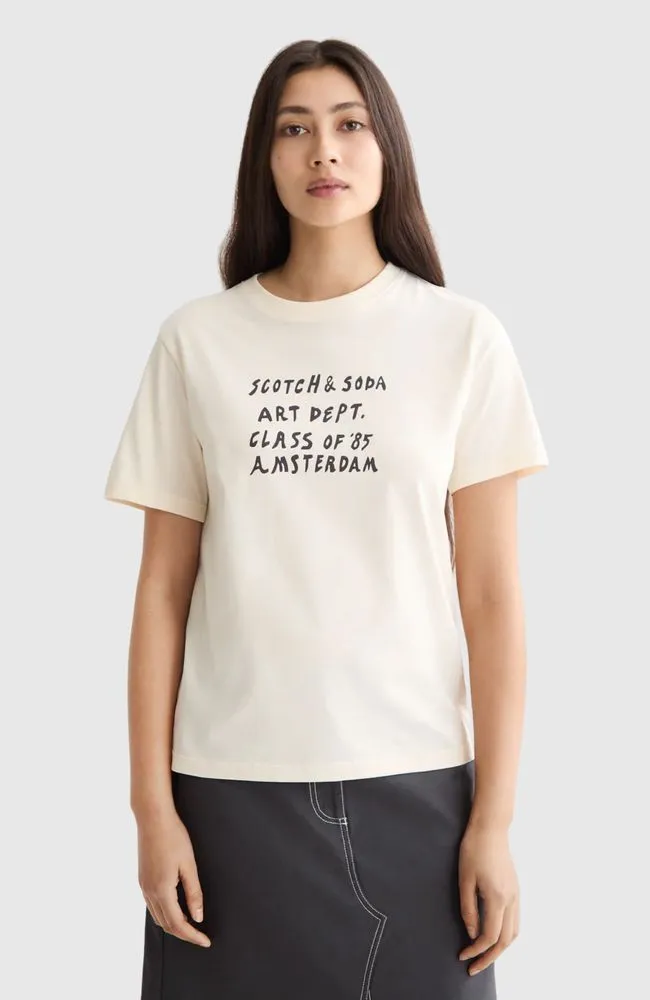 Regular fit T-shirt with chest artwork - 2