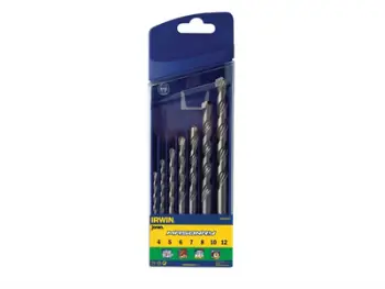 Set shpuese cilindrike për beton Irwin, 7 copë
