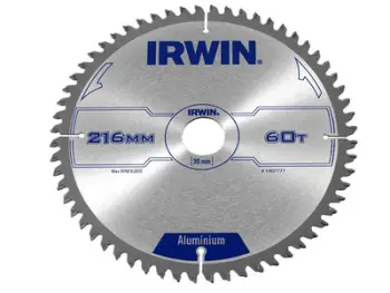 Teh sharre rrethore për metal Irwin 1907777, 216 x 30 x 2.5 mm, 60z, TCG, ALU