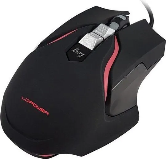Maus LC-Power M715B, me kabllo, USB, i zi - 2