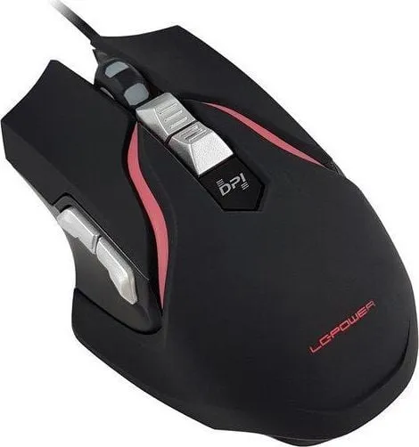 Maus LC-Power M715B, me kabllo, USB, i zi - 5