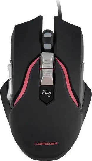 Maus LC-Power M715B, me kabllo, USB, i zi