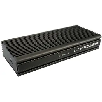 Kasë SSD LC-Power LC-M2-C-NVME-2X2, M.2, PCI Express, USB 3.2 Gen 2x2, e zezë