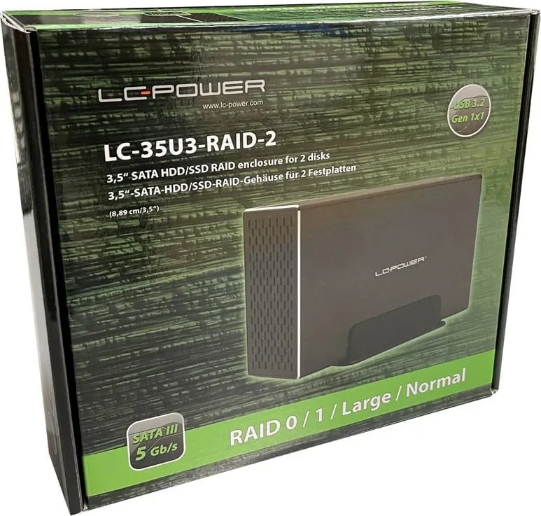 Kasë e jashtme LC-Power LC-35U3, 3.5", USB 3.2, e zezë - 9